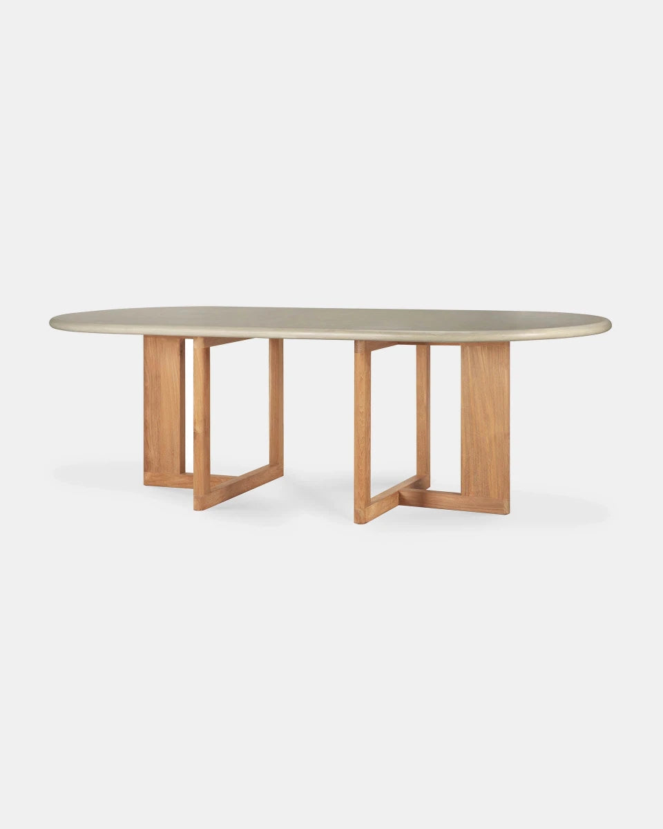 Trestle Outdoor Dining Table - Image 4