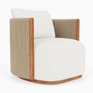 Outdoor Spruce Swivel Lounge Chair